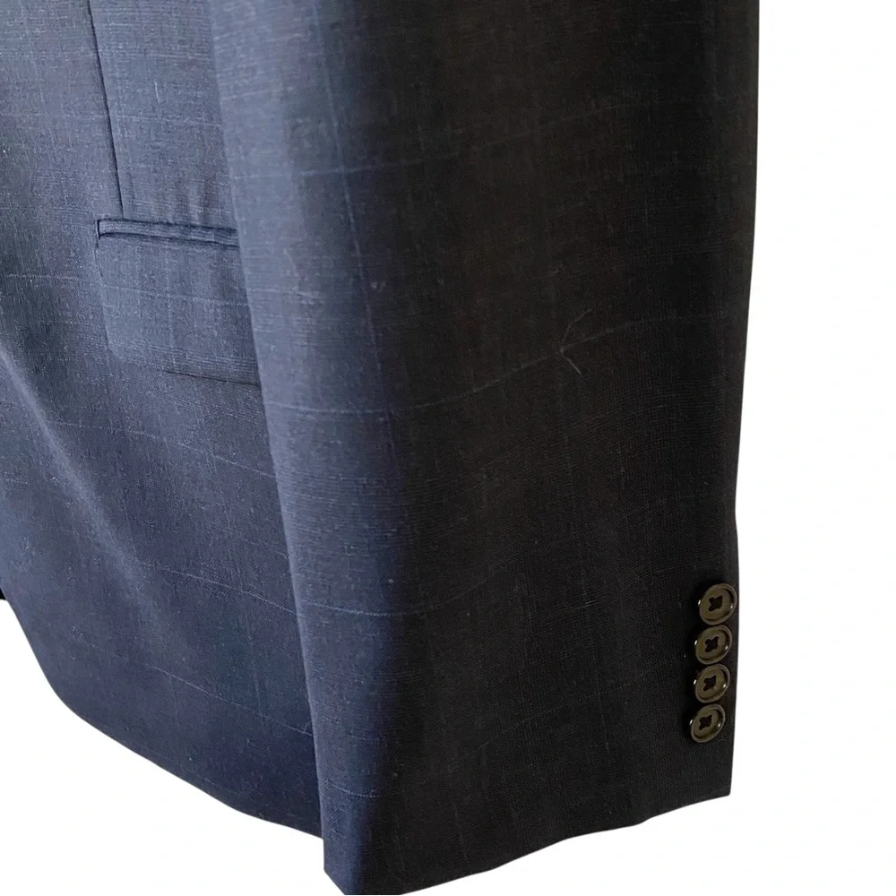 Lauren Ralph Lauren Charcoal 100% Wool Two-Button Sport Jacket Sz 46L